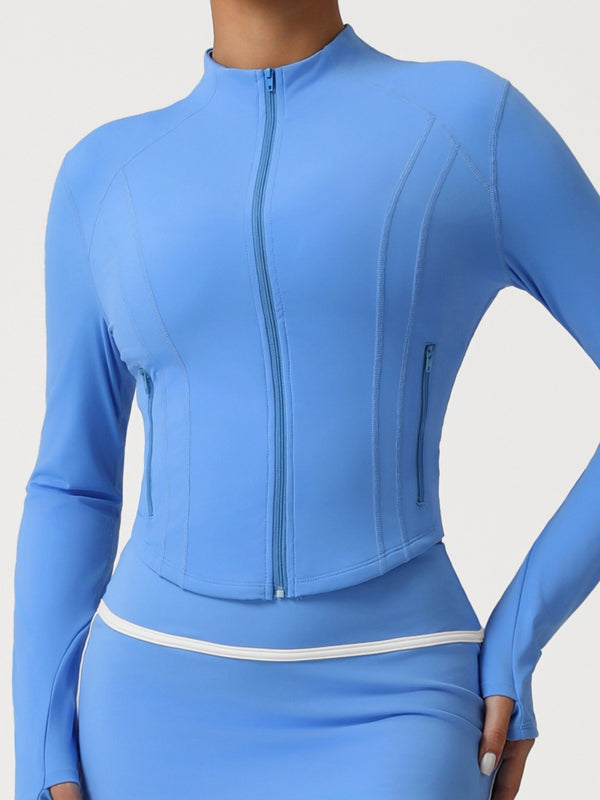 ZASUWA Female Basic Zipper Pocket Jacket