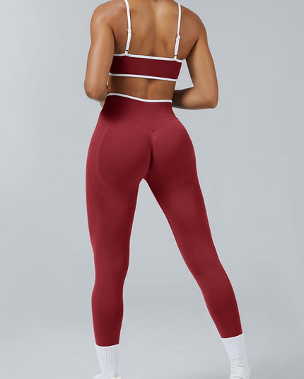 ZASUWA Female Stripes Seamless High-rise Tracksuit