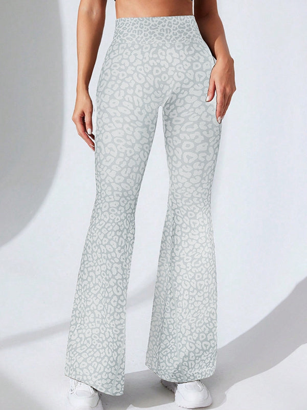 ZASUWA Female Leopard Print Flare Leggings