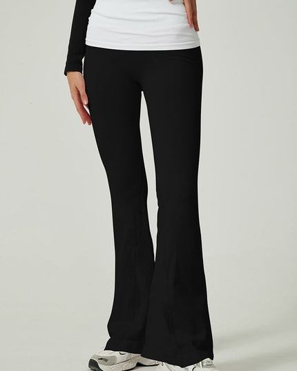 ZASUWA Female Contrast Color Flare High-rise Leggings