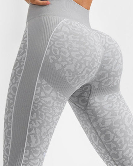 ZASUWA Female Seamless Leopard Print Booty Leggings