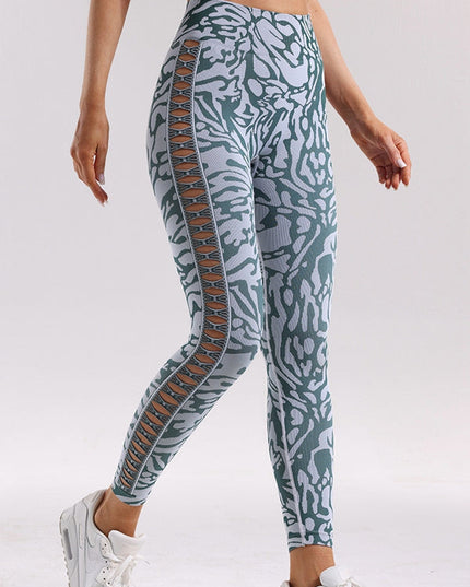 ZASUWA Female Camouflage Hollow Out Hot Booty Leggings