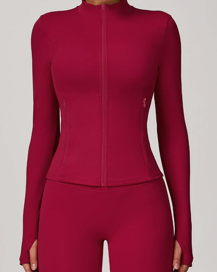 ZASUWA Female Zipper Pocket Thumbhole Jacket