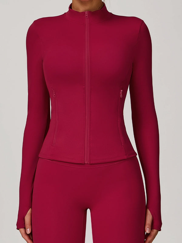 ZASUWA Female Zipper Pocket Thumbhole Jacket