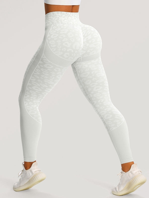 ZASUWA Female Seamless Leopard Print Hot Booty Leggings