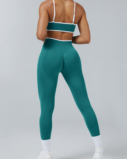 ZASUWA Female Stripes Seamless High-rise Tracksuit