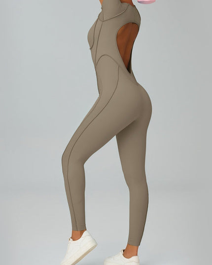 ZASUWA Female Heart Backless Jumpsuit