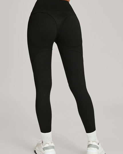 ZASUWA Female Contrast Color Push Up Yoga Leggings