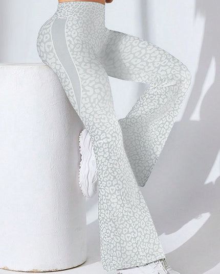 ZASUWA Female Leopard Print Flare Leggings