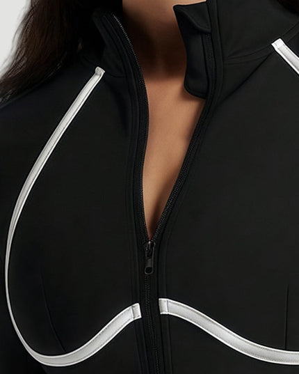 ZASUWA Female Zipper Stripes Jacket