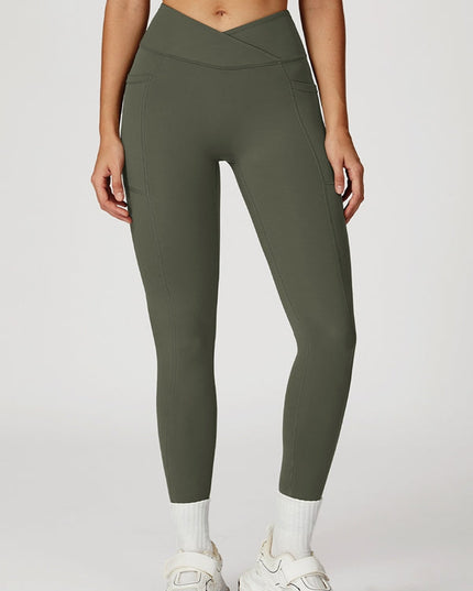 ZASUWA Female V shape-waist Pocket Leggings