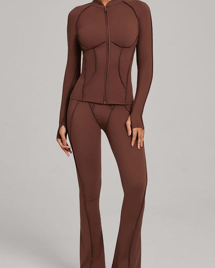 ZASUWA Female Stitch Flare Leggings