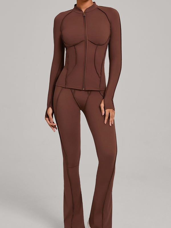 ZASUWA Female Stitch Flare Leggings