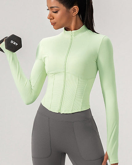 ZASUWA Female Corset Zipper Jacket