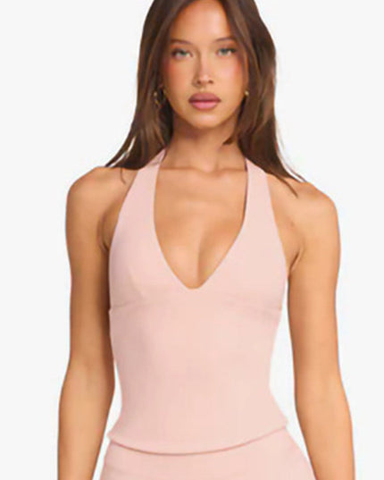 ZASUWA Female V Collar Backless Tank