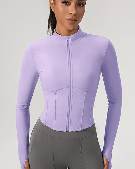 ZASUWA Female Corset Zipper Jacket