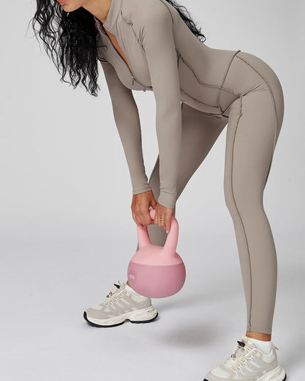 ZASUWA Female Sexy Zipper Stitch Performance Jumpsuit