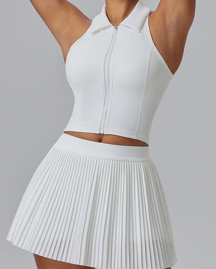 ZASUWA Female Zipper Lapel Tank