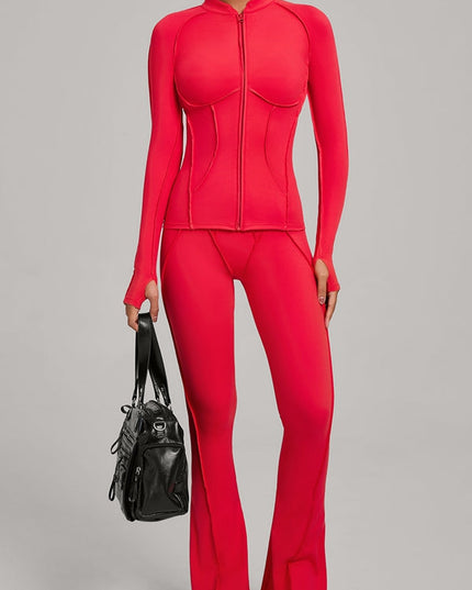 ZASUWA Female Stitch Flare Leggings