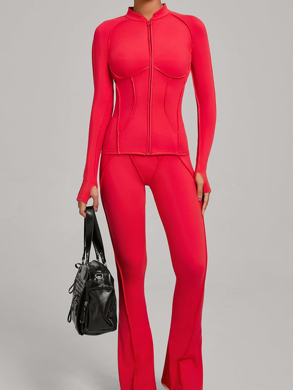 ZASUWA Female Stitch Flare Leggings