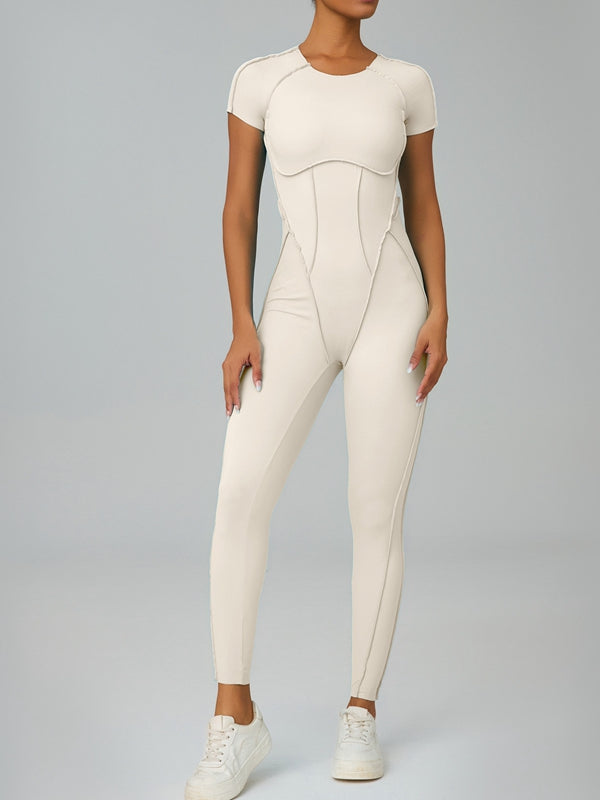 ZASUWA Female Heart Backless Jumpsuit