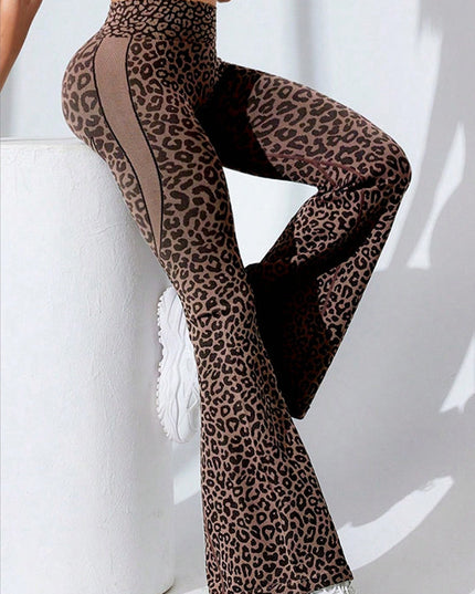 ZASUWA Female Leopard Print Flare Leggings