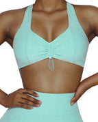 Pale Green / S / Shorts+Bras