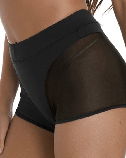 ZASUWA Female Sexy Sheer Mesh Quick-dry Shorts