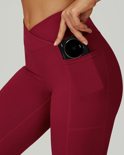 ZASUWA Female V shape-waist Pocket Leggings