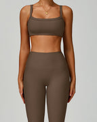Saddle Brown / S / Leggings+Bras