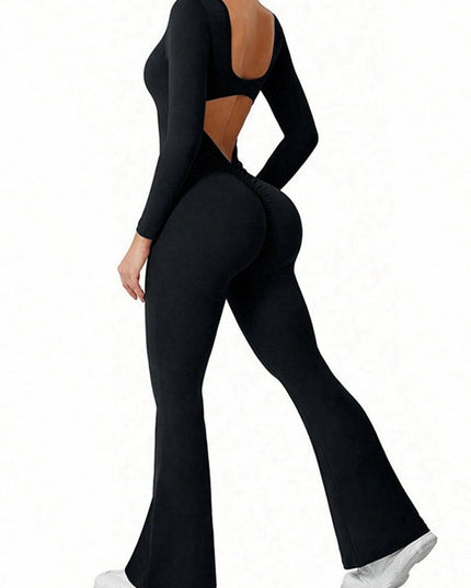 ZASUWA Female Long Sleeves Flare Jumpsuit