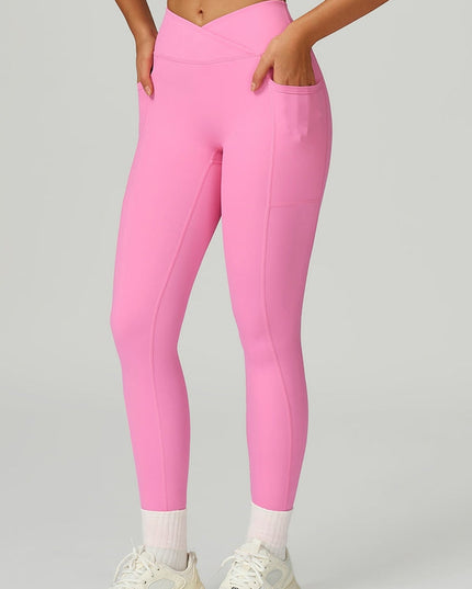 ZASUWA Female V shape-waist Pocket Leggings