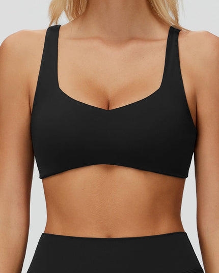 ZASUWA Female Deep V Back Yoga Leggings