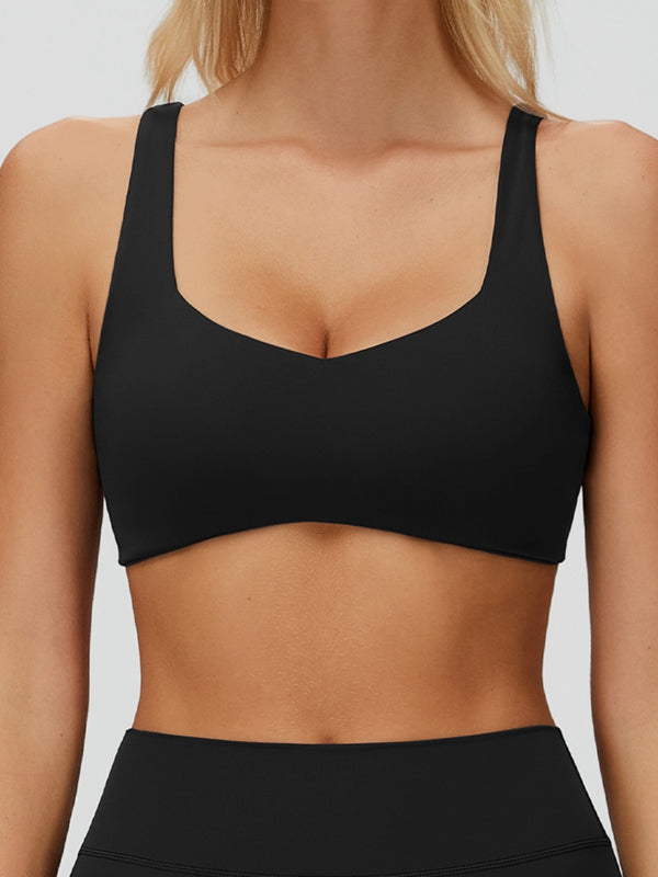 ZASUWA Female Deep V Back Yoga Leggings