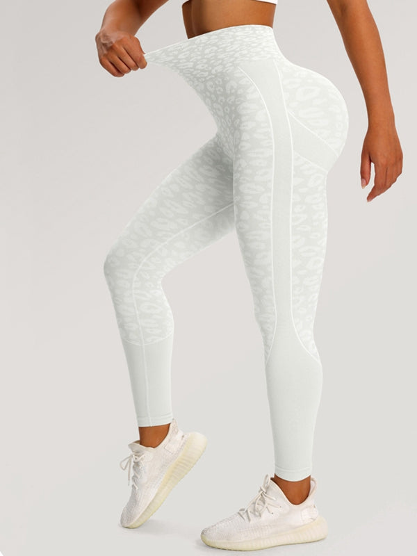 ZASUWA Female Seamless Leopard Print Hot Booty Leggings